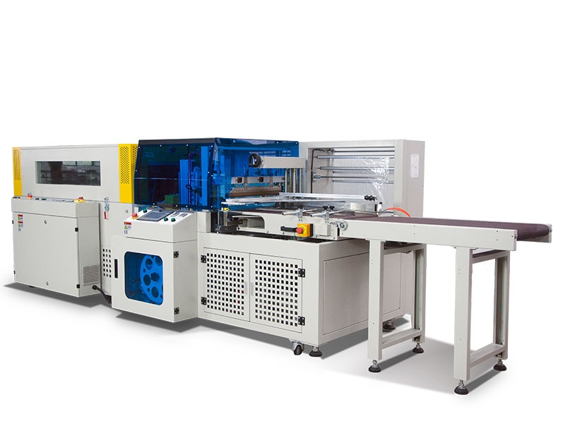 經濟型全自動高速邊封收縮包裝機WRL-5545HI+WRS-5030LW